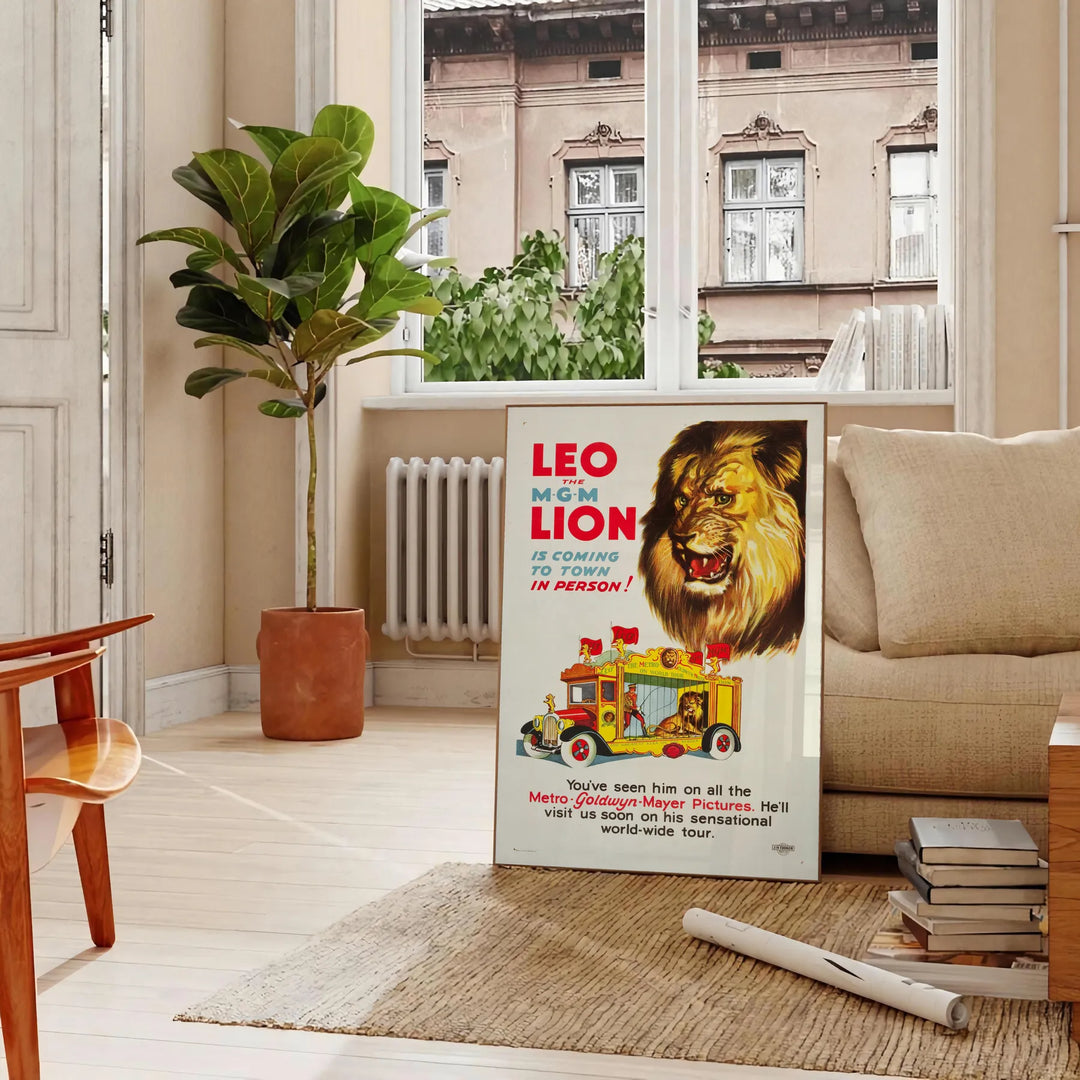 Lion Travel Poster Art Travel Poster High Quality Frame Premium Print Home Decor Color