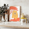 majestic beauty wildlife Lion Poster vibrant orange blue hues stunning wall art perfect gift nature enthusiasts space artwork sizes A4 cm A0