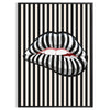 space stunning Lips poster perfect blend gray black hues captivating wall art ideal modern interiors unique gift decor artwork A4 cm A0