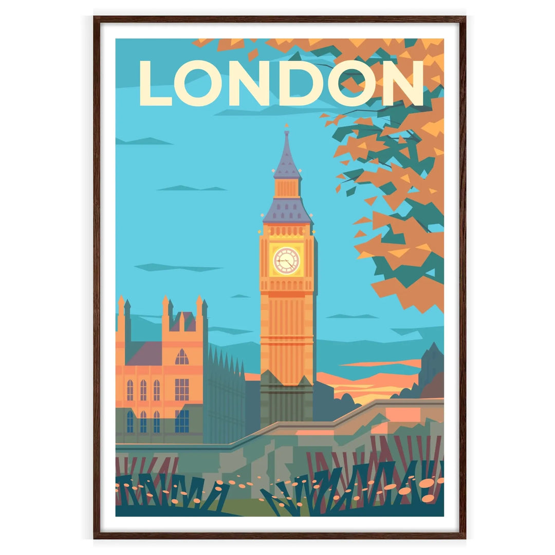 Impression de voyage d’affiche de Londres