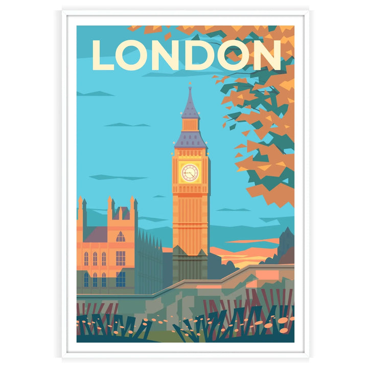 Impression de voyage d’affiche de Londres