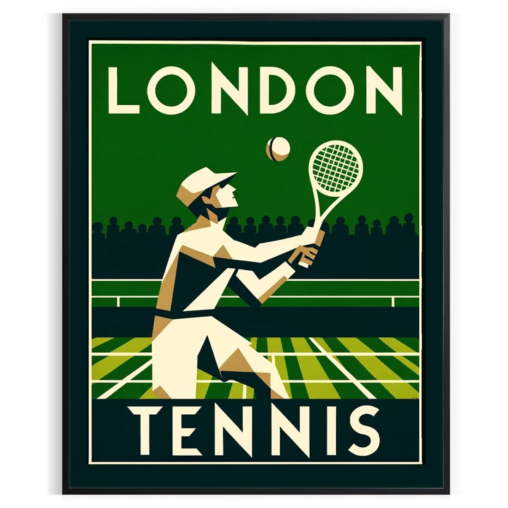 London Tennis 7 Poster Travel Poster High Quality Frame Premium Print Home Decor Color