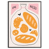kitchen Love Bread poster captivating addition black green tones stunning wall art passion baking ideal gift charming artwork preference