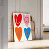 essence love vibrant blue orange poster stunning piece wall art perfect warmth space heartfelt gift walls exquisite artwork print sizes A4 cm A0