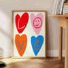essence love vibrant blue orange poster stunning piece wall art perfect warmth space heartfelt gift walls exquisite artwork print sizes A4 cm A0