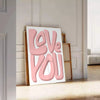 affiche Je art motivation teintes vertes orangées cadeau proches intérieur cadre disponible