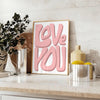 affiche Je art motivation teintes vertes orangées cadeau proches intérieur cadre disponible