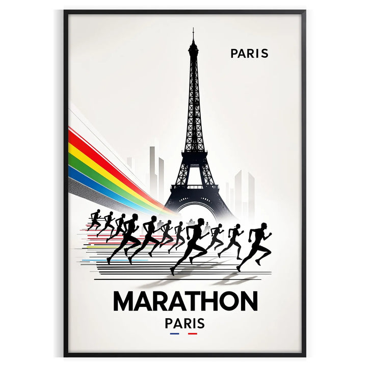 Marathon Plus Lumineux Travel Poster High Quality Frame Premium Print Home Decor Color