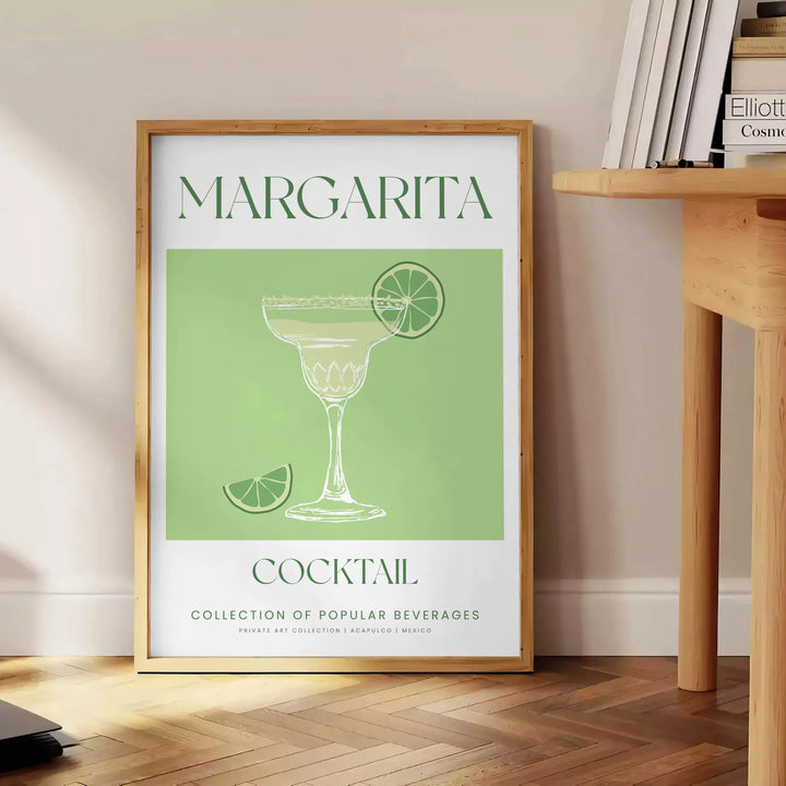 Margarita Cocktail Art Travel Poster High Quality Frame Premium Print Home Decor Color