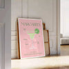 espace affiche cocktail Margarita teintes vibrantes vert orange cadeau parfait amateurs cocktails amoureux design formats A4 cm 60x80 A0
