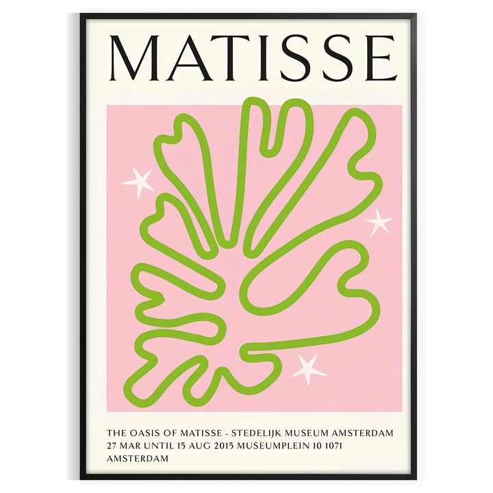 Matisse Green Pink Popular Print Travel Poster High Quality Frame Premium Print Home Decor Color