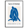 space elegant Matisse wall art iconic papier découpés style graceful gray white hues captivating poster ideal artwork gift choice standalone print