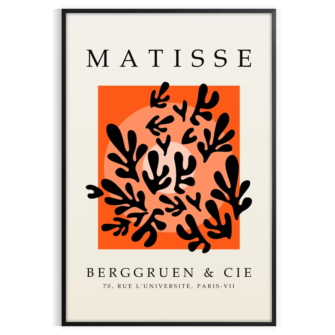 Matisse Papier Découpés Poster 5 Travel Poster High Quality Frame Premium Print Home Decor Color