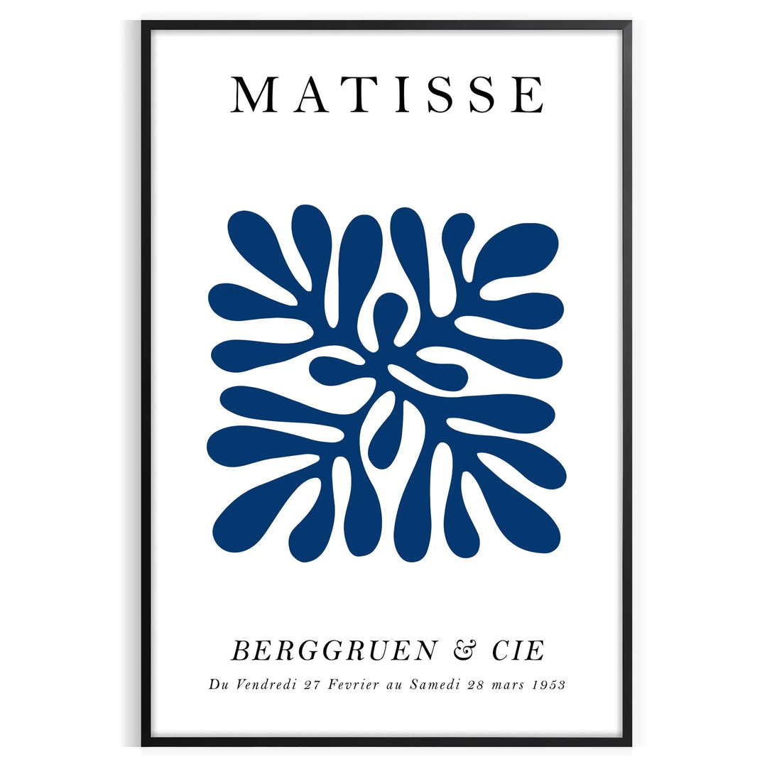 Matisse Papier Découpés Print 1 Travel Poster High Quality Frame Premium Print Home Decor Color