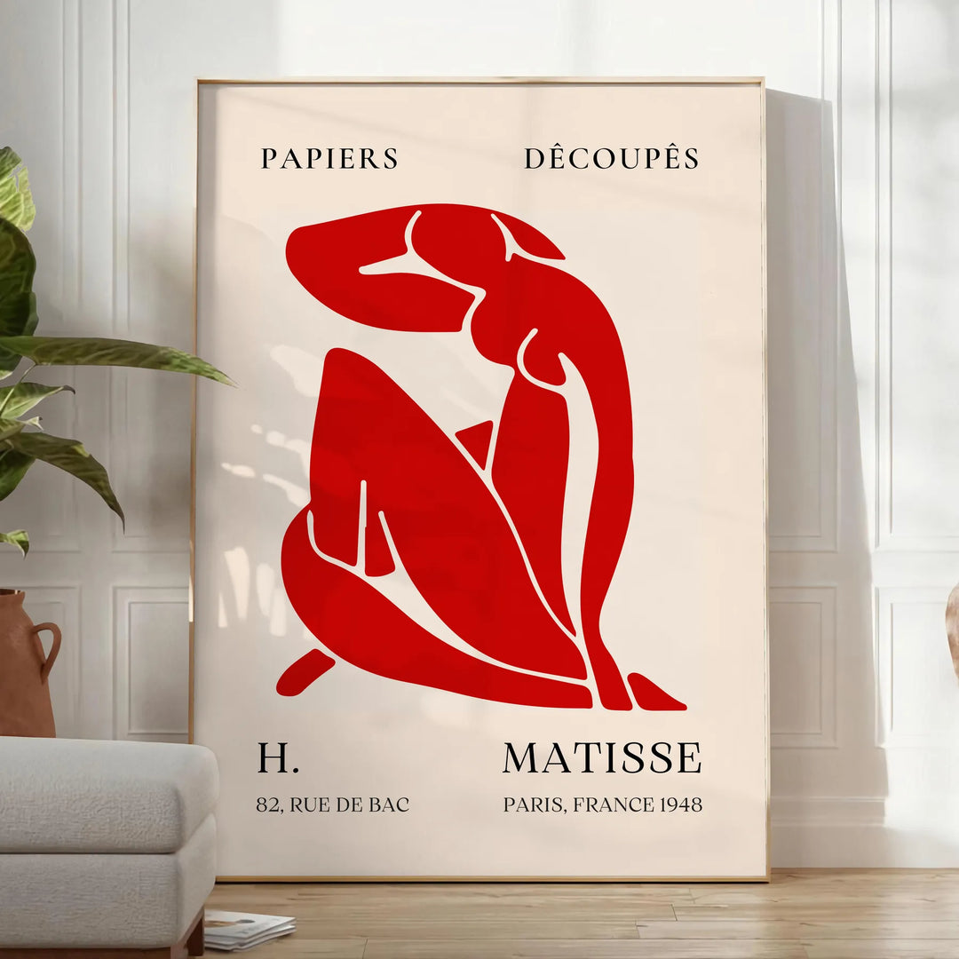 Matisse Graphic Print Travel Poster High Quality Frame Premium Print Home Decor Color