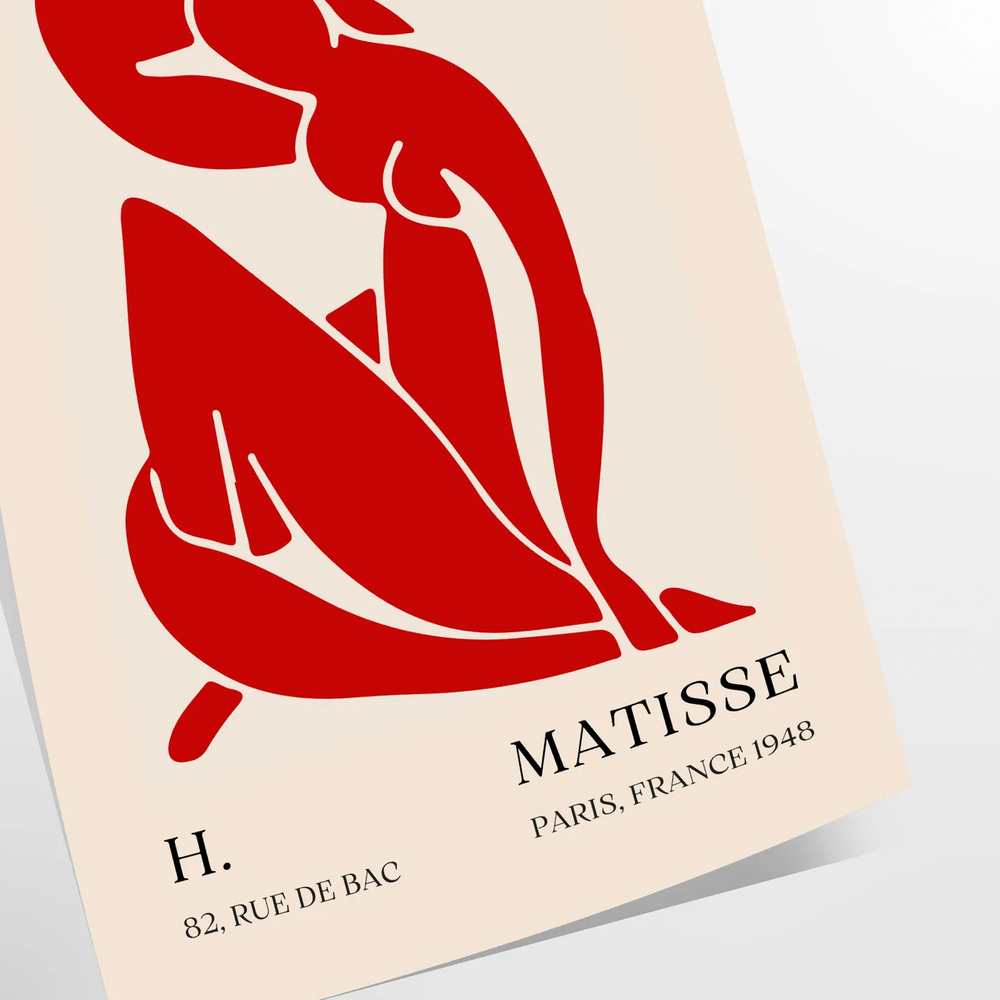 Matisse Graphic Print Travel Poster High Quality Frame Premium Print Home Decor Color