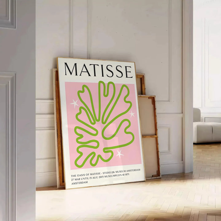 Matisse Green Pink Popular Print Travel Poster High Quality Frame Premium Print Home Decor Color