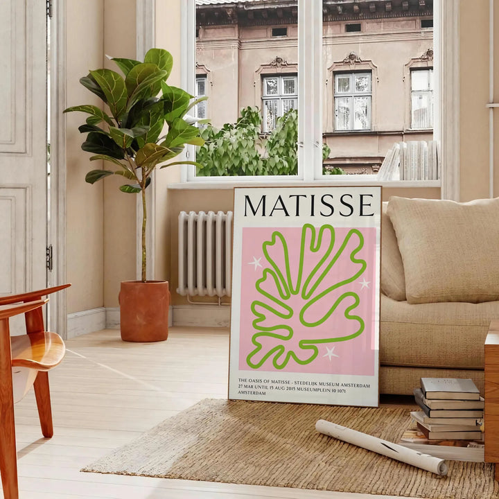 Matisse Green Pink Popular Print Travel Poster High Quality Frame Premium Print Home Decor Color