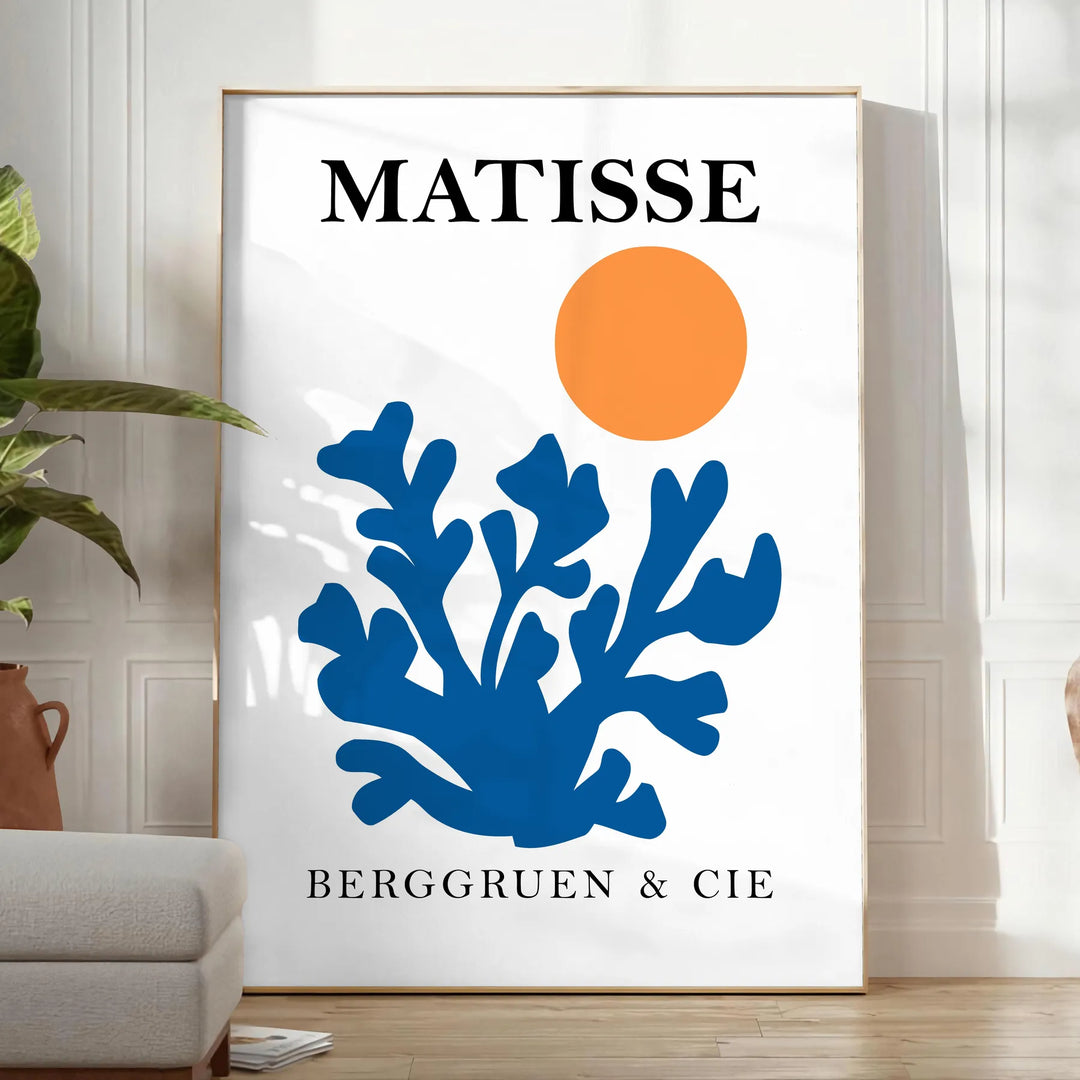 Matisse Papier Découpés Art 1 Travel Poster High Quality Frame Premium Print Home Decor Color