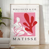 space Matisse Wall Art stunning Papier Découpés 10 striking poster elegant gray vibrant red perfect artistic gift lover formats A4 cm A0