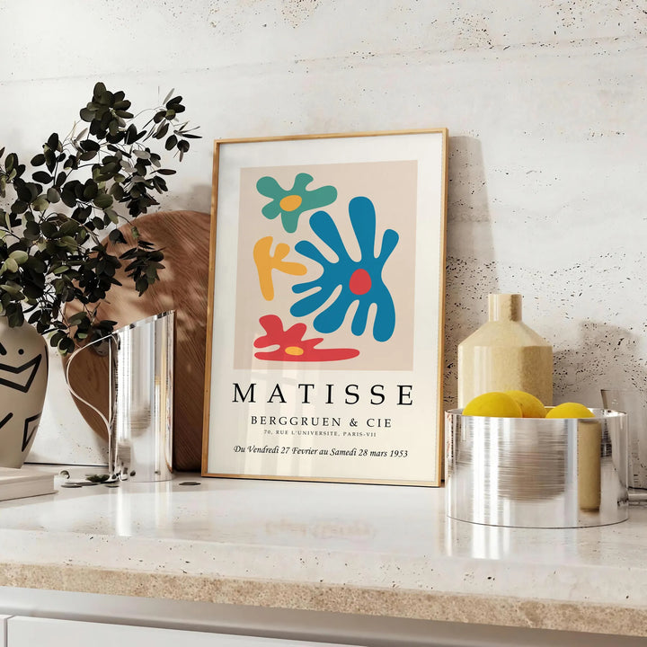 Matisse Papier Découpés Poster 4 Travel Poster High Quality Frame Premium Print Home Decor Color