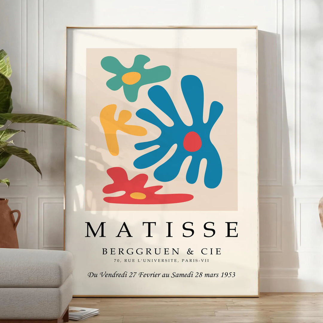 Matisse Papier Découpés Poster 4 Travel Poster High Quality Frame Premium Print Home Decor Color