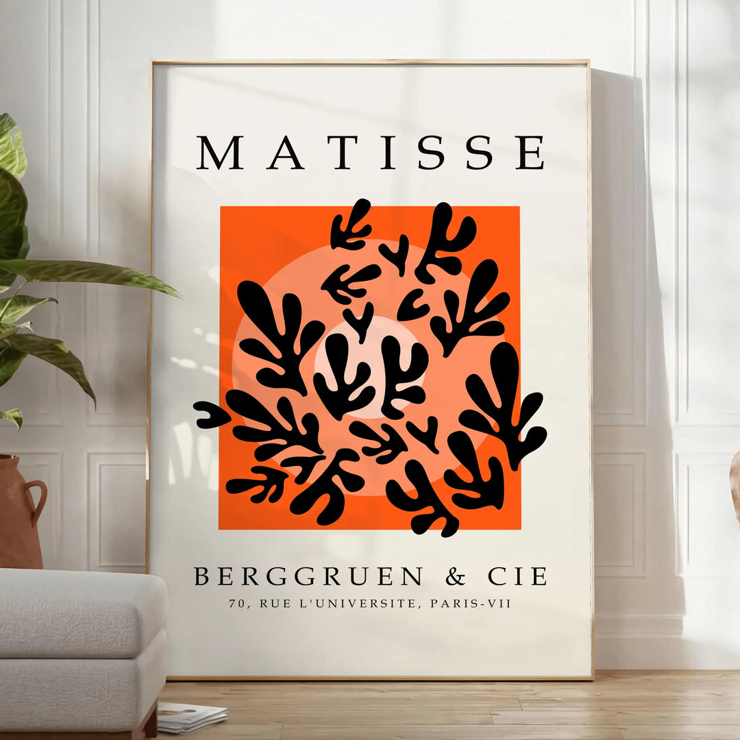 Matisse Papier Découpés Poster 5 Travel Poster High Quality Frame Premium Print Home Decor Color