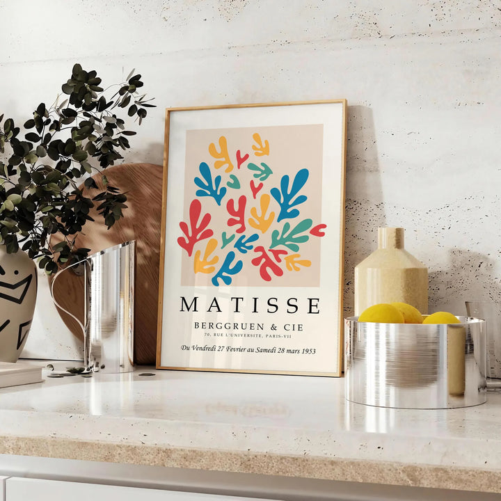 Matisse Papier Découpés Print 5 Travel Poster High Quality Frame Premium Print Home Decor Color