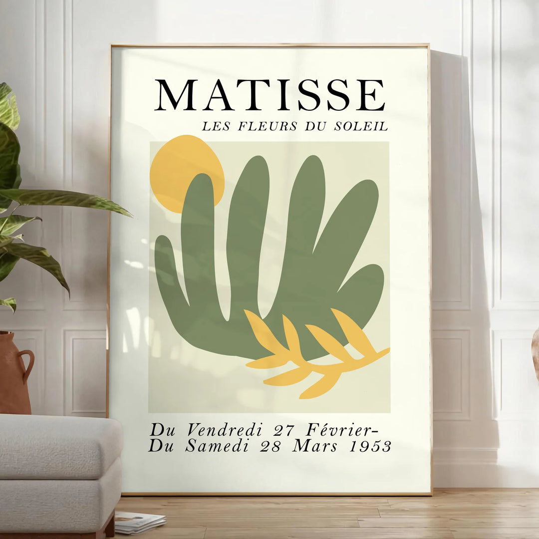 Matisse Papier Découpés Print Travel Poster High Quality Frame Premium Print Home Decor Color