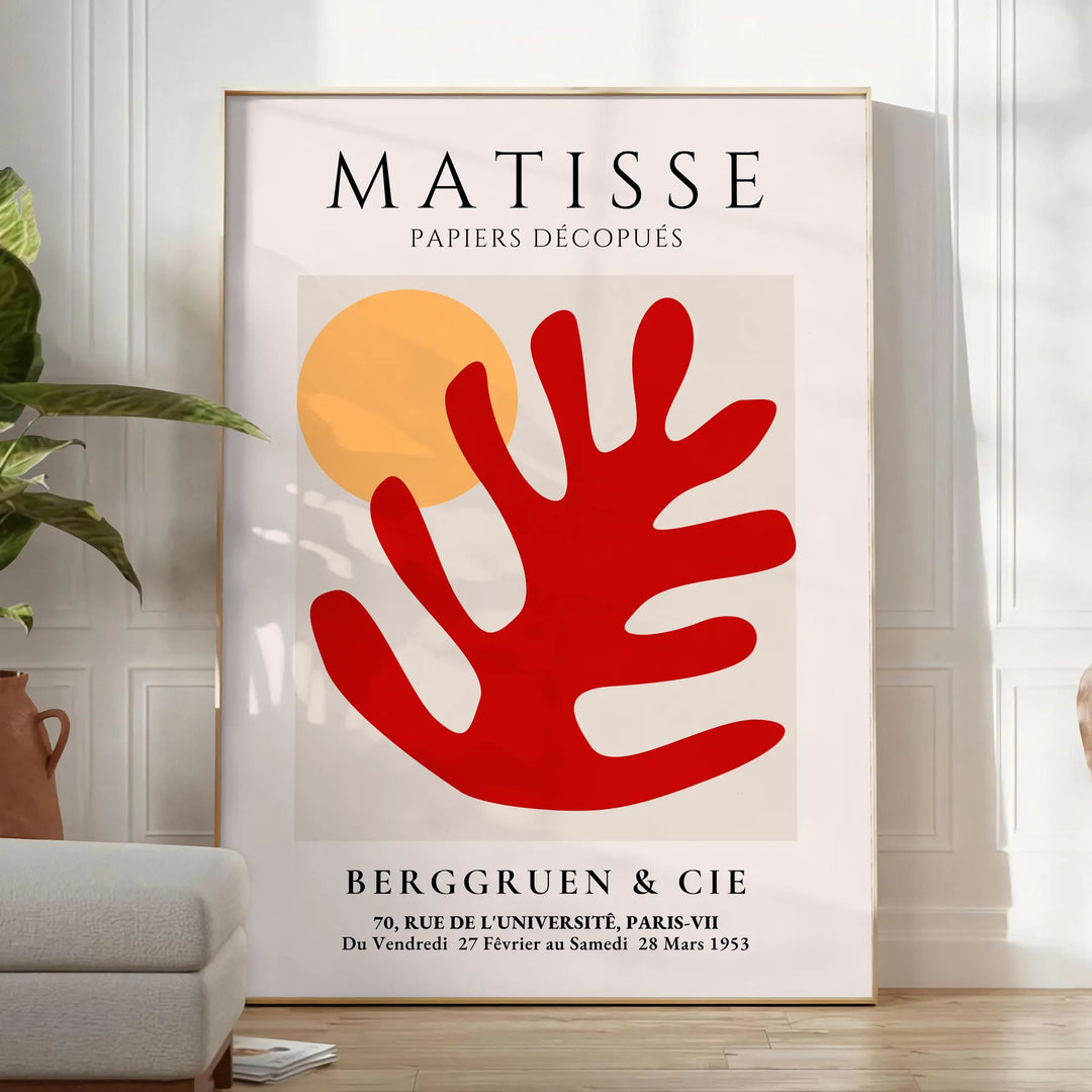 Matisse Popular Poster Travel Poster High Quality Frame Premium Print Home Decor Color