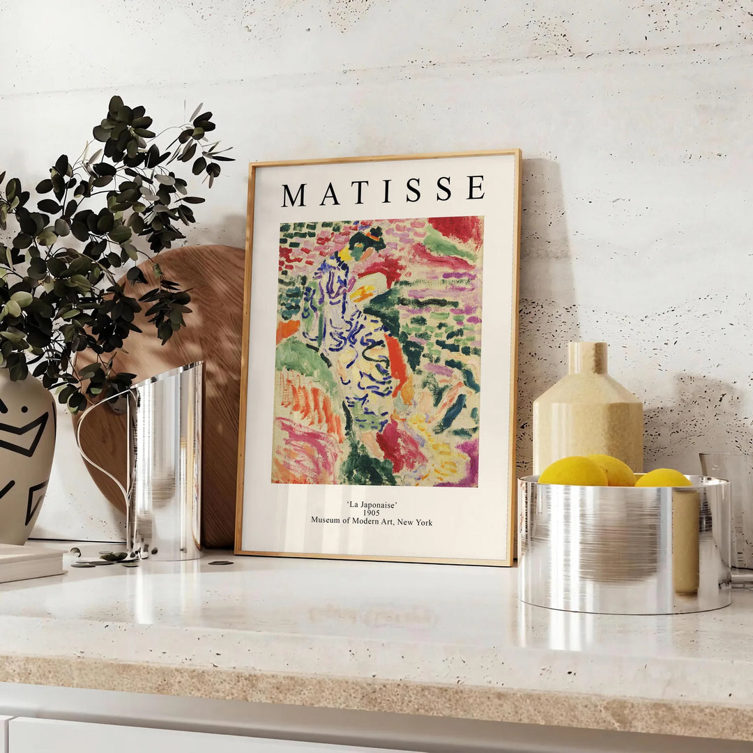 Matisse Trendy Art Travel Poster High Quality Frame Premium Print Home Decor Color