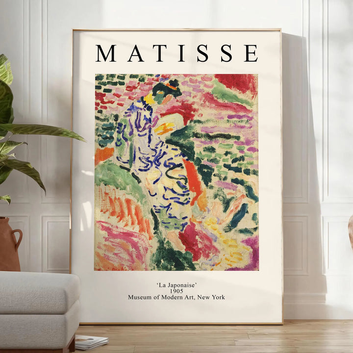 Matisse Trendy Art Travel Poster High Quality Frame Premium Print Home Decor Color