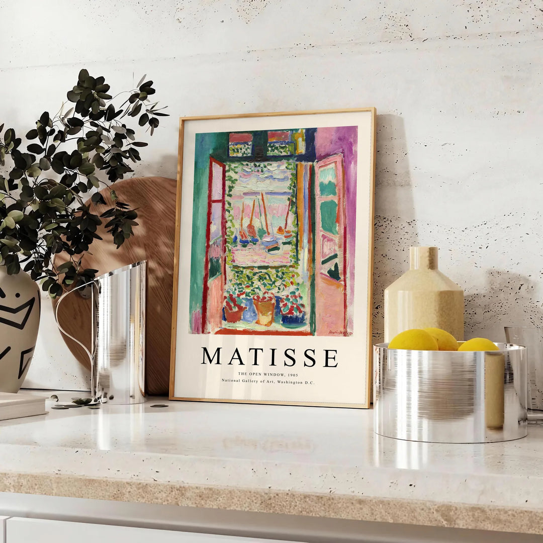 Matisse Trendy Print Travel Poster High Quality Frame Premium Print Home Decor Color