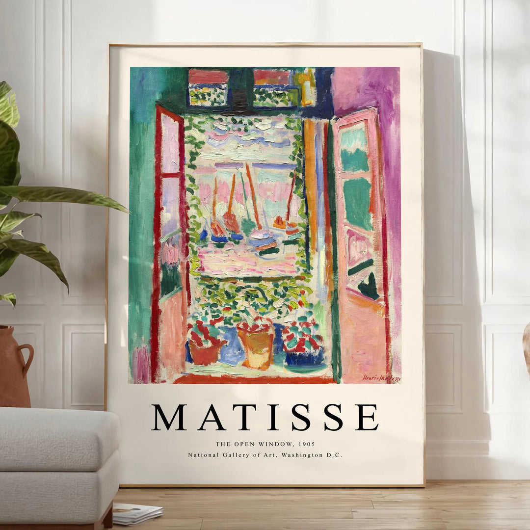 Matisse Trendy Print Travel Poster High Quality Frame Premium Print Home Decor Color