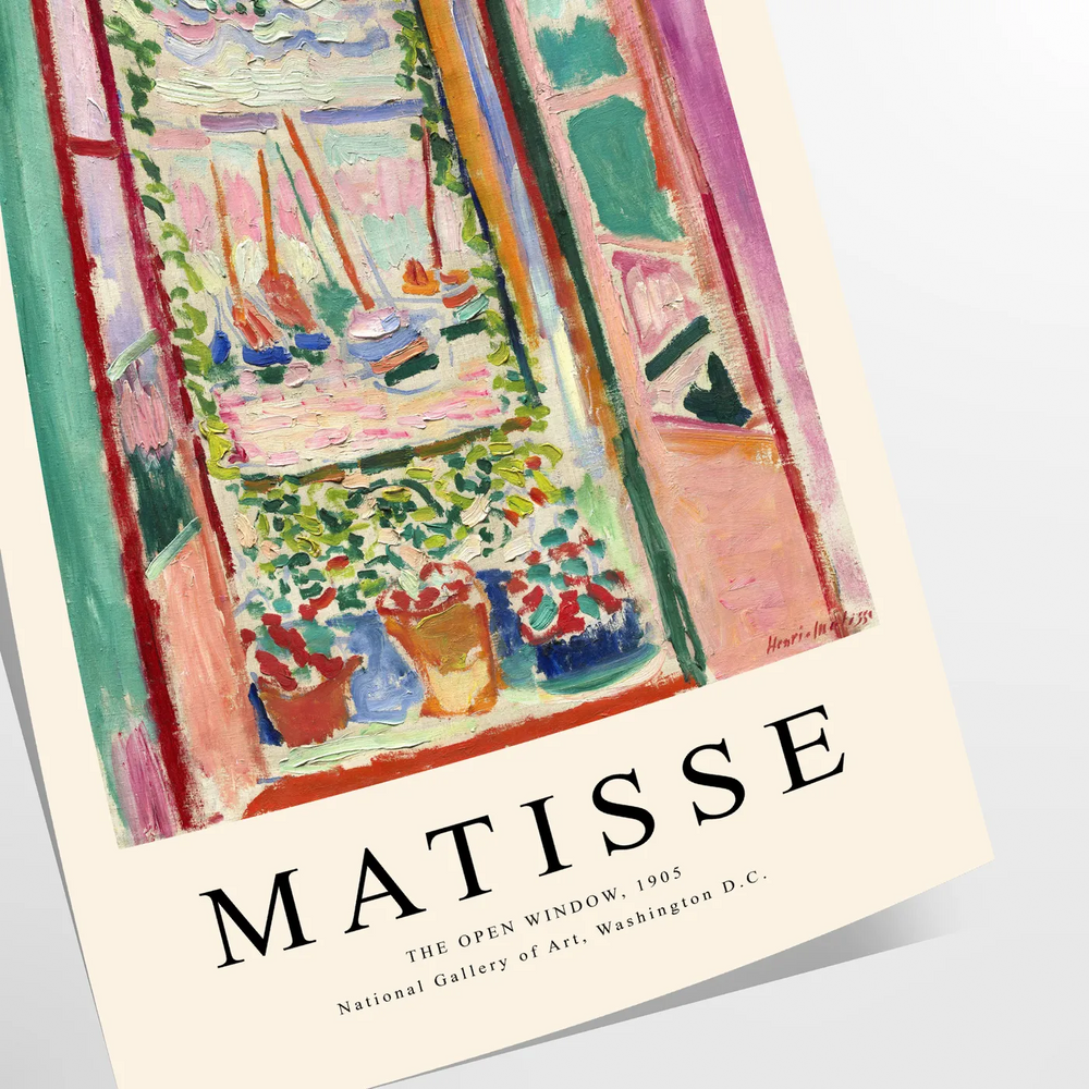 Matisse Trendy Print Travel Poster High Quality Frame Premium Print Home Decor Color