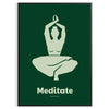 affiche Méditer Yoga une harmonie vert gris idéale ambiance apaisante cadeau zen espace disponible cadre