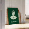 affiche Méditer Yoga une harmonie vert gris idéale ambiance apaisante cadeau zen espace disponible cadre