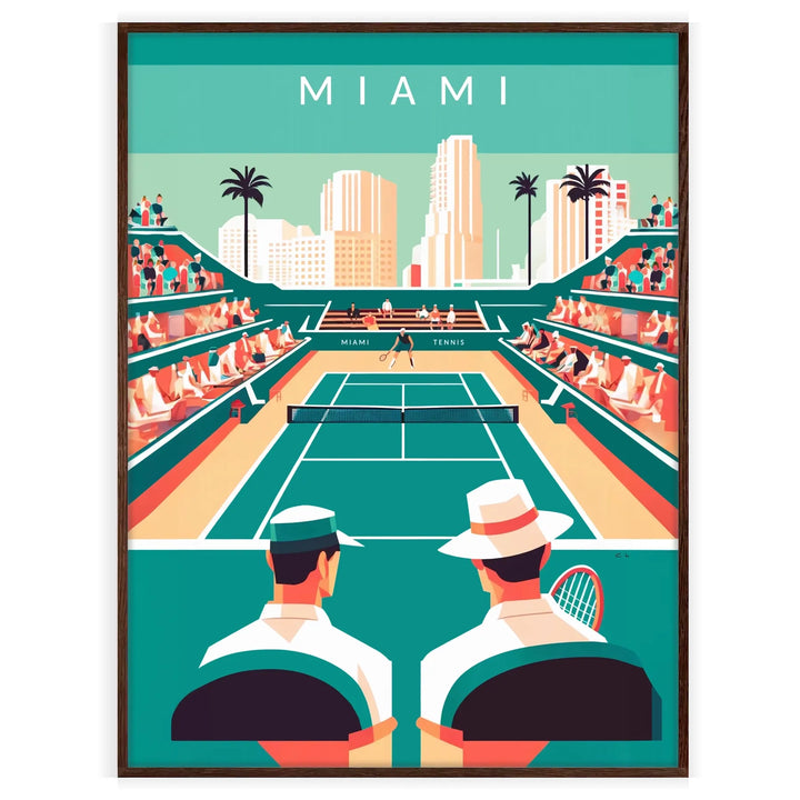 Affiche de Miami Affiche de tennis