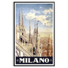 un voyage artistique Milan affiche captivante nuances noir vert Parfaite rêve évasion cadre