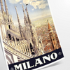 un voyage artistique Milan affiche captivante nuances noir vert Parfaite rêve évasion cadre