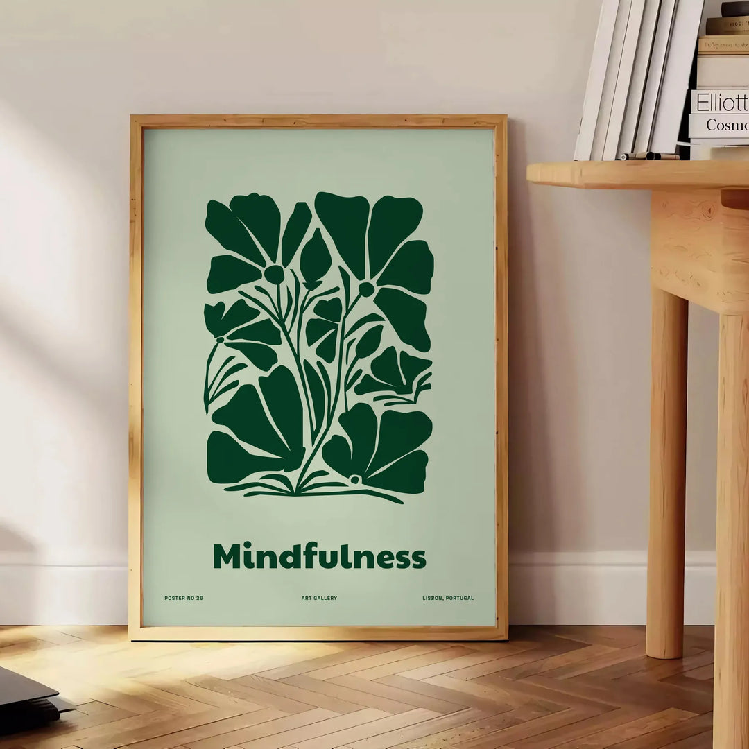 Mindfulness Yoga Wall Art Travel Poster High Quality Frame Premium Print Home Decor Color