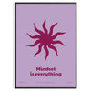 space Mindset Everything yoga art poster serene blue purple hues inspiring wall perfect gift room artwork print style