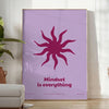 space Mindset Everything yoga art poster serene blue purple hues inspiring wall perfect gift room artwork print style
