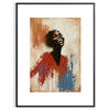 space minimal colored portrait poster vibrant red green hues captivating piece wall art perfect modern touch decor unique gift artwork available unframed options