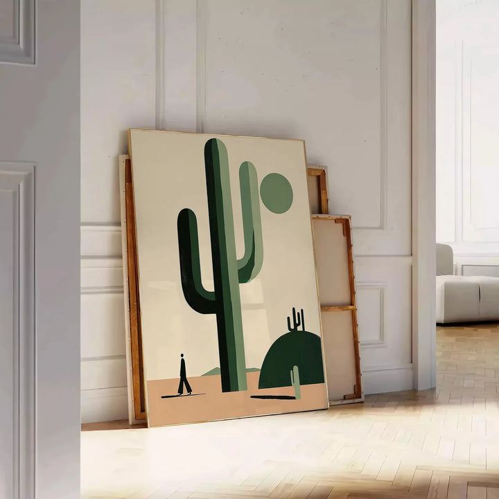 Minimal Botanical Cactus Poster 1 Travel Poster High Quality Frame Premium Print Home Decor Color