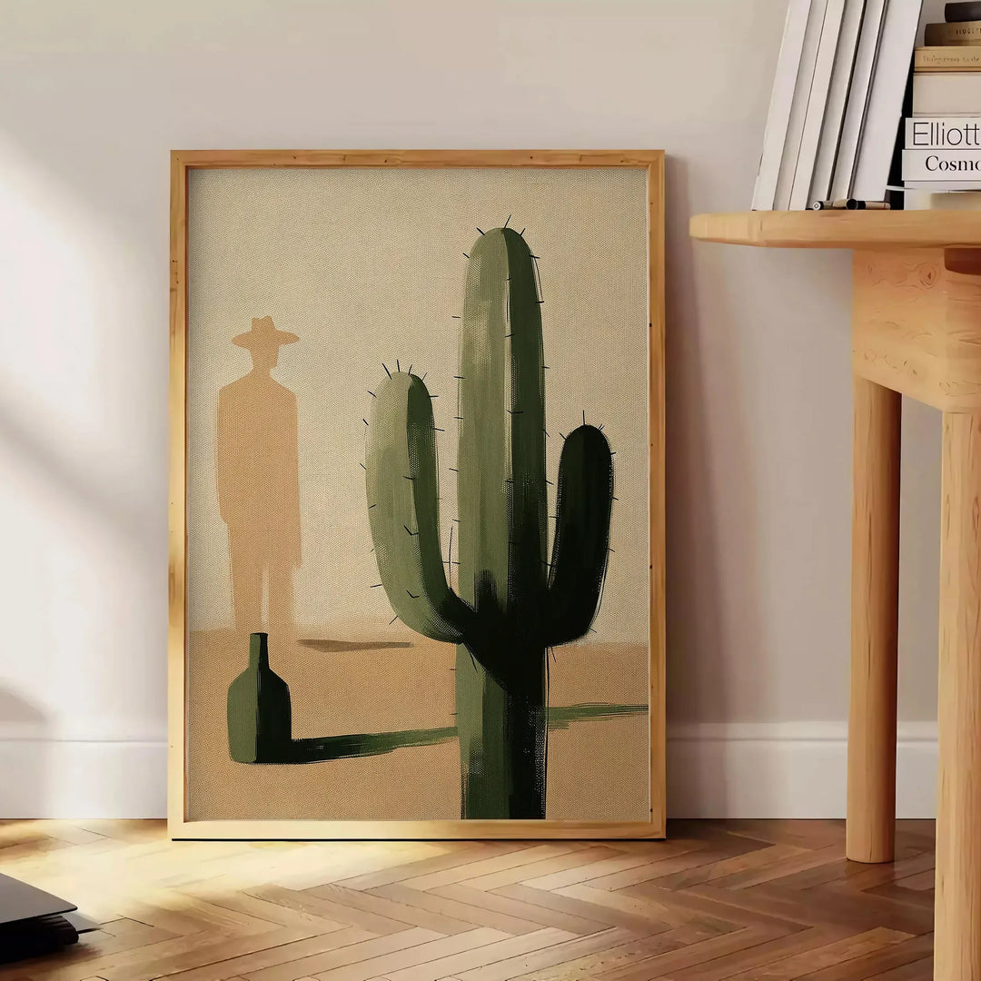 Minimal Botanical Cactus Poster Travel Poster High Quality Frame Premium Print Home Decor Color