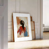 space minimal colored portrait poster vibrant red green hues captivating piece wall art perfect modern touch decor unique gift artwork available unframed options