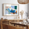 touch modern elegance space Minimal Colored Portrait Poster orange gray tones artwork perfect room gift stylish addition wall art collection sizes A4 cm A0