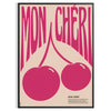 kitchen Mon Chéri Cherries poster purple black hues vibrant wall art print unique gift perfect charm space unframed edition style
