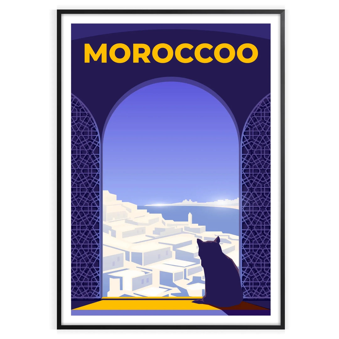 Moroccoo Poster Travel Print home deco premium print affiche locadina wall art home office vintage decoration